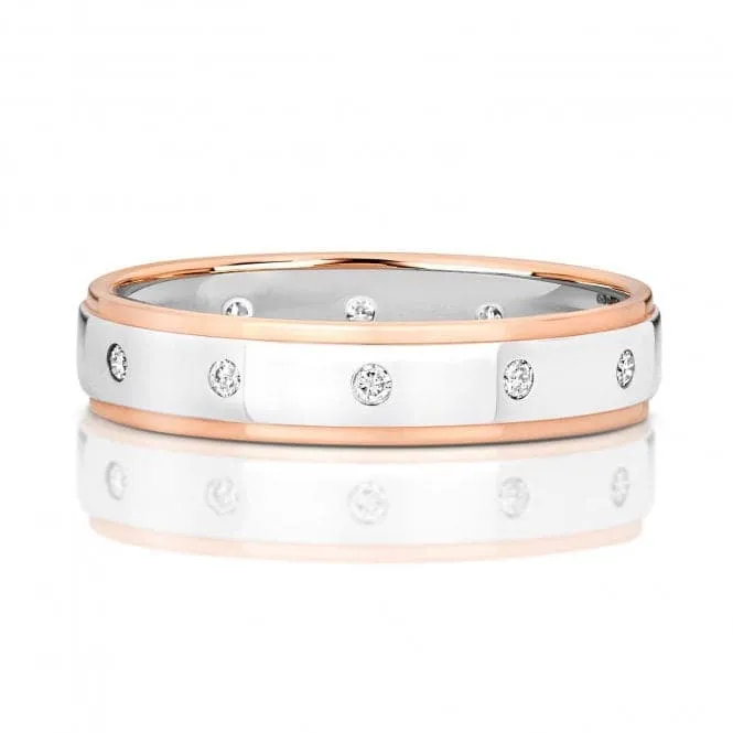 Wedding Band 9ct Diamond Wedding Band 4.1mm Ring RD716WR
