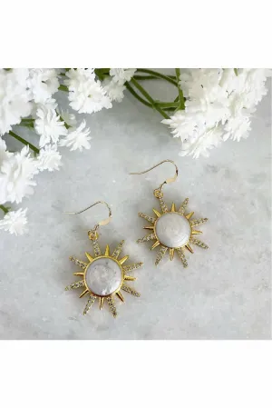 Wisteria London Soleil Sunburst Earrings