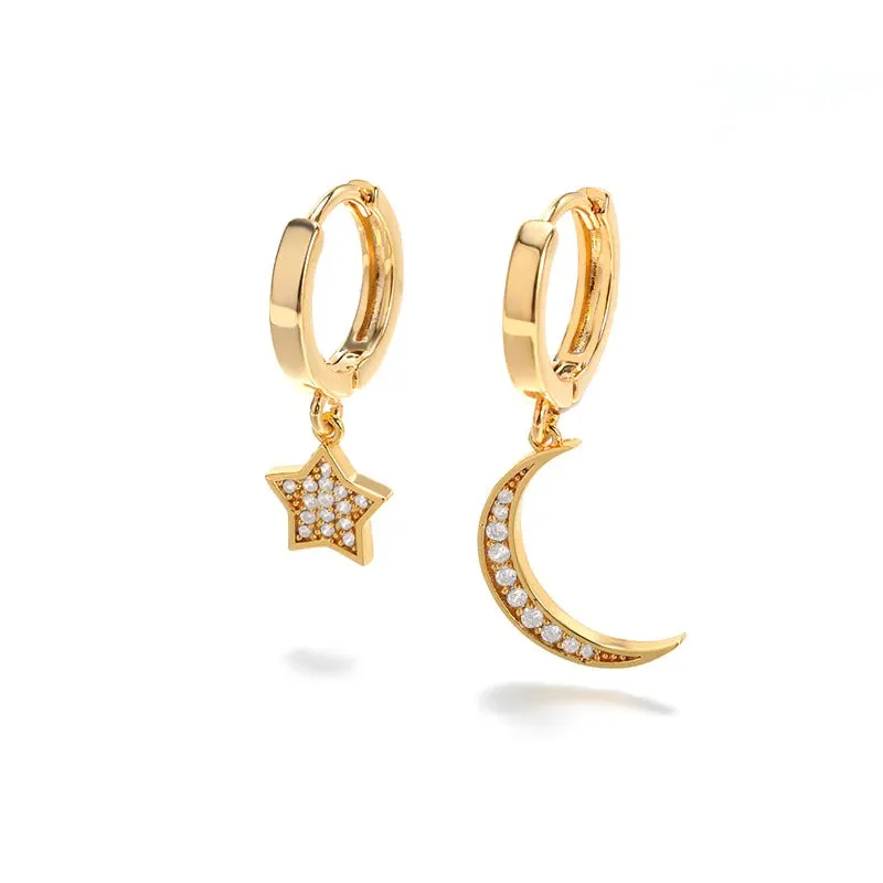 Wonderful Rhinestone Snowflakes Pearl Stud Earrings