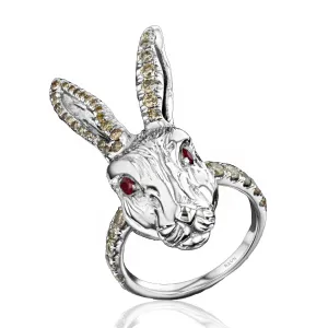Wonderland White Rabbit Ring